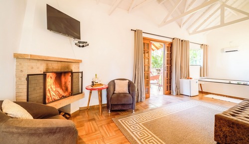 Chalet superior, balcón, vistas al jardín