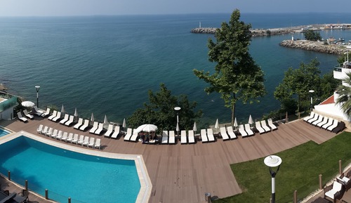 Habitación clásica con 2 camas individuales, no fumadores, mirando al mar