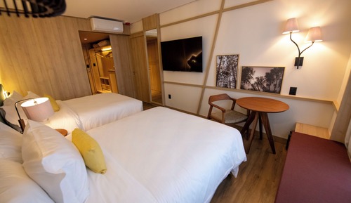 Habitación estándar con 2 camas individuales, vistas a la ciudad