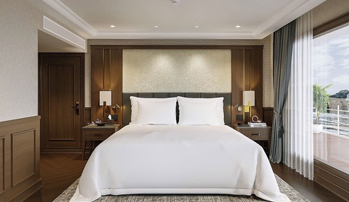 Cabaña superior, balcón, vistas al mar (Legacy Suite Cabin)