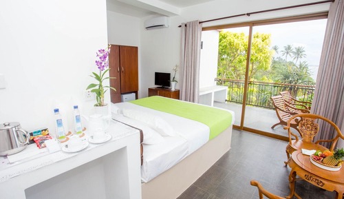 Habitación Deluxe doble, balcón, vistas al mar