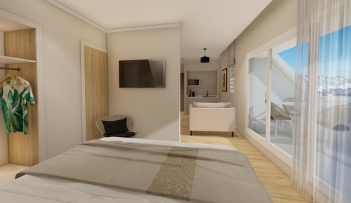 Suite junior, vistas al mar