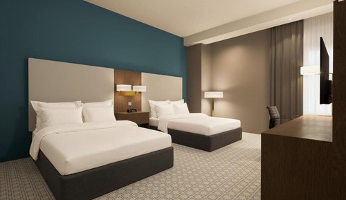 Habitación doble, 2 camas de matrimonio, no fumadores, vistas a la ciudad