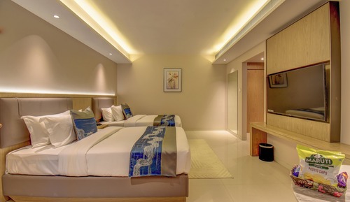 Habitación básica con 2 camas individuales