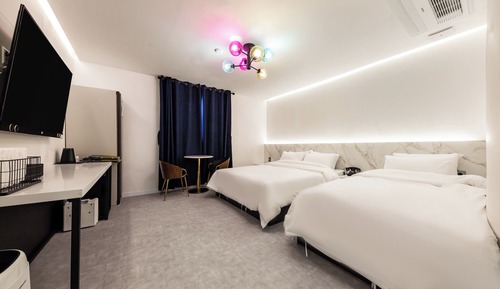 Habitación Deluxe con 2 camas individuales, vistas a la ciudad