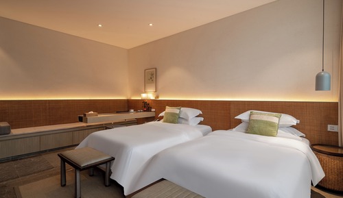 Habitación estándar con 2 camas individuales, vistas al jardín