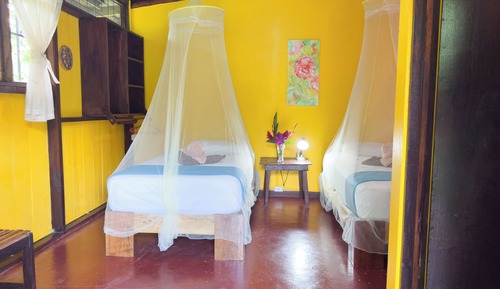 Habitación estándar con 1 cama doble o 2 individuales, 2 camas individuales, baño privado