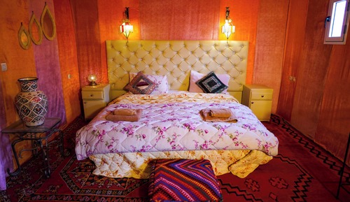 Habitación cuádruple, patio, vistas al desierto