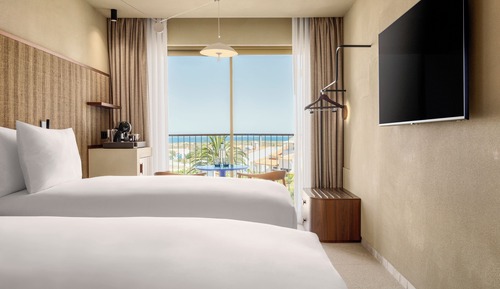 Habitación, 2 camas individuales, vistas al mar