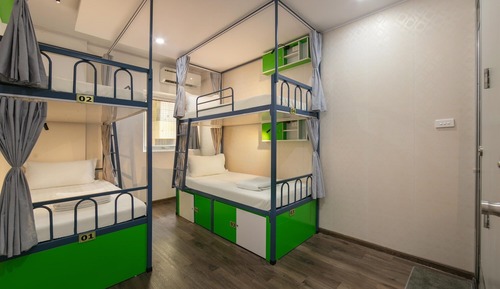 Dormitorio compartido, dormitorio mixto (1 Bunk Bed in 4 Beds Dorm)