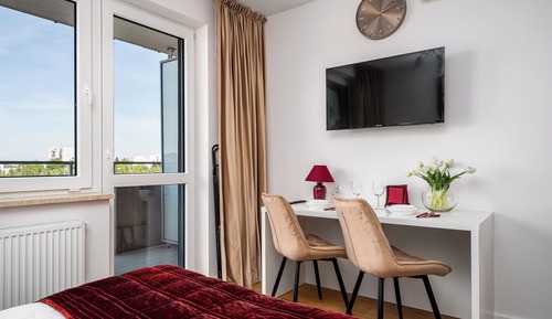 Suite estudio Confort, balcón, vistas a la ciudad