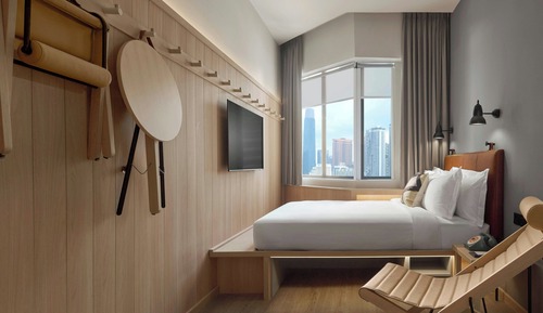 Habitación ejecutiva, 1 cama de matrimonio, no fumadores, vistas a la ciudad