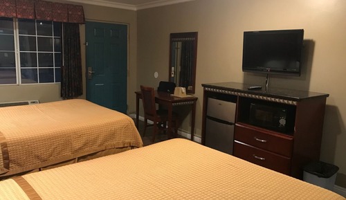 Habitación individual estándar, 2 camas de matrimonio, ducha adaptada, no fumadores