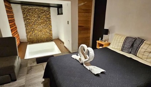 Cabaña romántica, patio