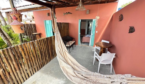 Habitación cuádruple estándar, vistas parciales al mar