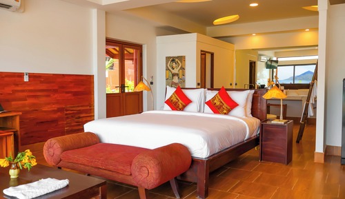 Villa familiar, 2 habitaciones, frente a la playa