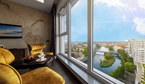 Suite estudio Confort, vistas al río
