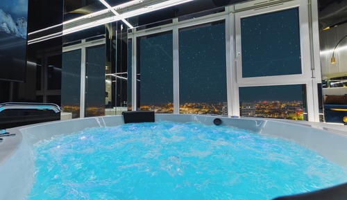 Apartamento Deluxe, sauna, vistas al río