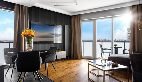 Apartamento familiar, 1 habitación, balcón, vistas al río