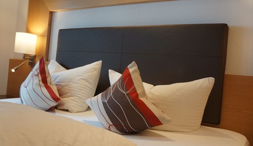 Habitación económica doble, 1 cama de matrimonio, balcón, vistas al río