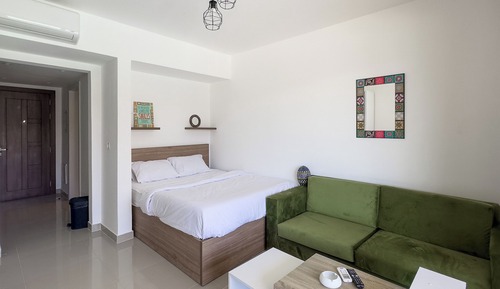 Chalet económico, vistas a la piscina