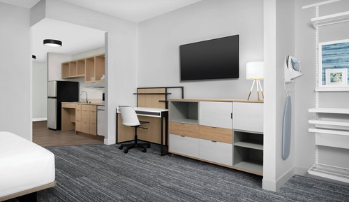 Estudio, 1 cama de matrimonio grande con sofá cama