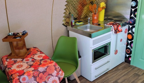 Cabaña panorámica, 1 cama doble, cocina básica, vistas al valle