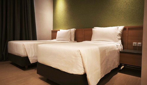 Habitación Deluxe con 2 camas individuales, vistas a la ciudad