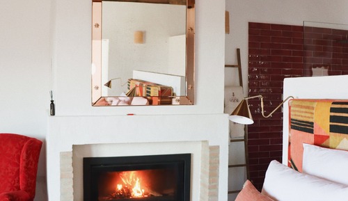 Habitación romántica con 1 cama doble o 2 individuales, balcón, vistas al patio