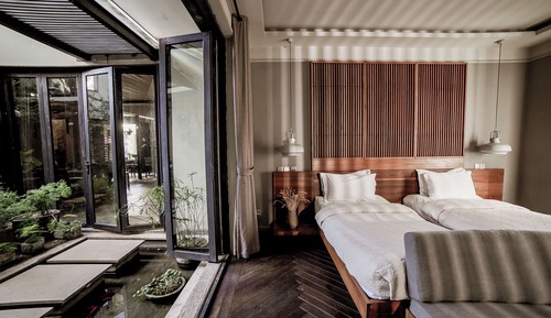 Suite estudio, vistas al patio