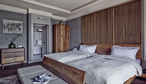 Habitación doble, vistas parciales al lago