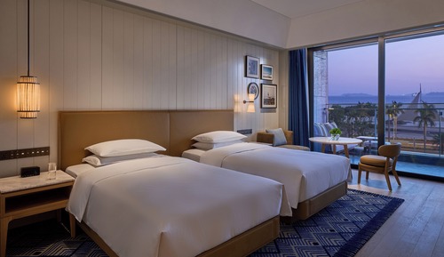 Habitación Premium, 2 camas individuales, balcón, vistas al mar