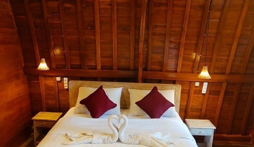 Habitación de lujo doble, 1 cama doble, vistas al jardín