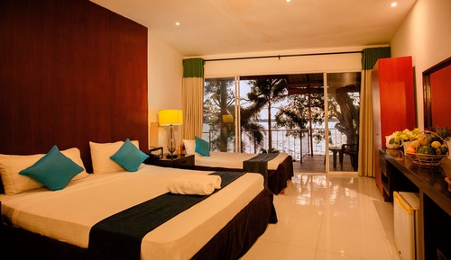 Habitación triple Deluxe, vistas al lago