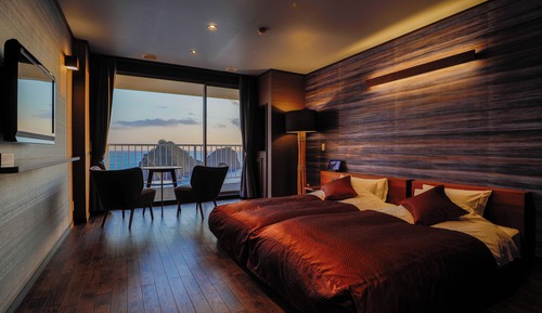 Habitación superior con 2 camas individuales, no fumadores, vistas al mar