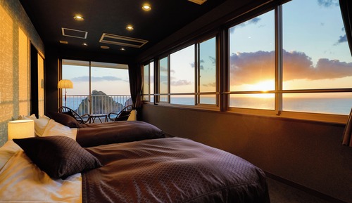 Habitación cuádruple ejecutiva, no fumadores, vistas al mar