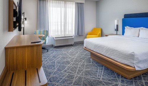 Habitación, 1 cama de matrimonio grande, frigorífico y microondas