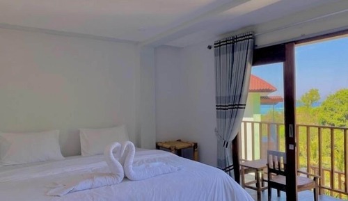 Habitación Deluxe doble, balcón, vistas al mar