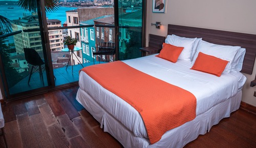 Habitación doble superior, 1 cama doble, terraza, vistas al mar