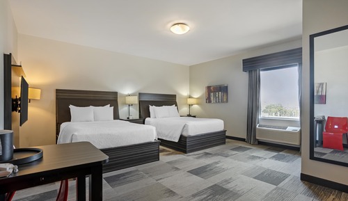 Habitación estándar, 2 camas de matrimonio, accesible para personas con discapacidad, no fumadores