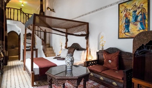 Habitación cuádruple Confort, 1 habitación, baño privado, en la zona del patio