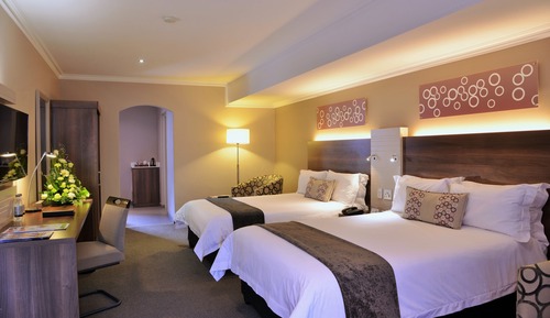 Habitación Deluxe, 2 camas de matrimonio, no fumadores, vistas al jardín (Silverbirch Double 4*)