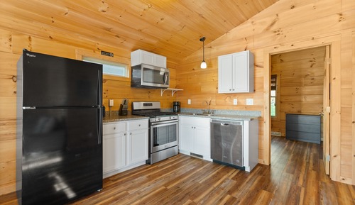 Cabaña Premium, 2 habitaciones, cocina, vistas al lago