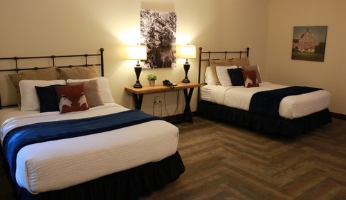 Habitación, 2 camas de matrimonio, vistas al jardín (Not located within the Castle)