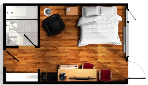 Habitación clásica, 1 cama de matrimonio grande