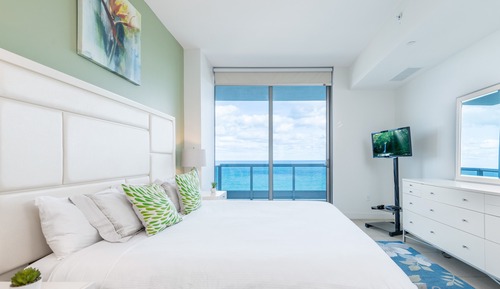 Apartamento de lujo, 1 habitación, frente al mar