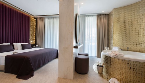 Suite de luna de miel, 1 cama de matrimonio grande, no fumadores, vistas a la ciudad