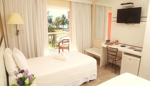 Habitación estándar, 2 camas individuales, balcón, vistas parciales al mar