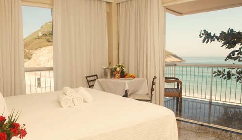 Habitación panorámica, balcón, vistas a la playa