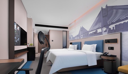 Habitación de lujo con 2 camas individuales, vistas a la ciudad